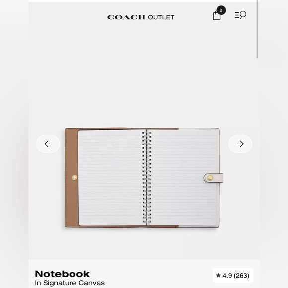 Coach Notebook & Pencil case in Chalk / White - Picture 11 of 15